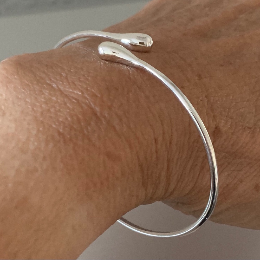 Newsterling Silver Adjustable Bangle Bracelet - image 6